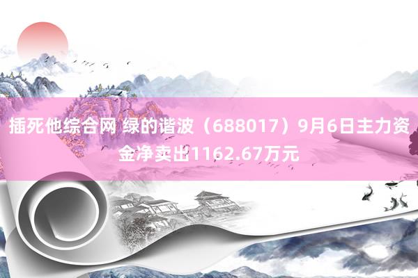 插死他综合网 绿的谐波（688017）9月6日主力资金净卖出1162.67万元