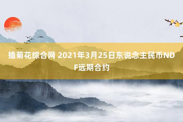 插菊花综合网 2021年3月25日东说念主民币NDF远期合约