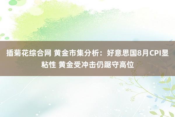 插菊花综合网 黄金市集分析：好意思国8月CPI显粘性 黄金受冲击仍踞守高位