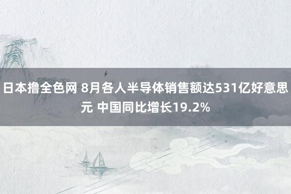 日本撸全色网 8月各人半导体销售额达531亿好意思元 中国同比增长19.2%