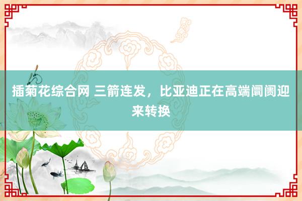 插菊花综合网 三箭连发，比亚迪正在高端阛阓迎来转换