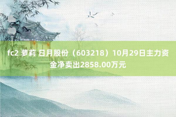 fc2 萝莉 日月股份（603218）10月29日主力资金净卖出2858.00万元