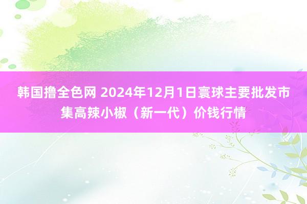 韩国撸全色网 2024年12月1日寰球主要批发市集高辣小椒（新一代）价钱行情