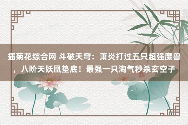 插菊花综合网 斗破天穹：萧炎打过五只超强魔兽，八阶天妖凰垫底！最强一只淘气秒杀玄空子