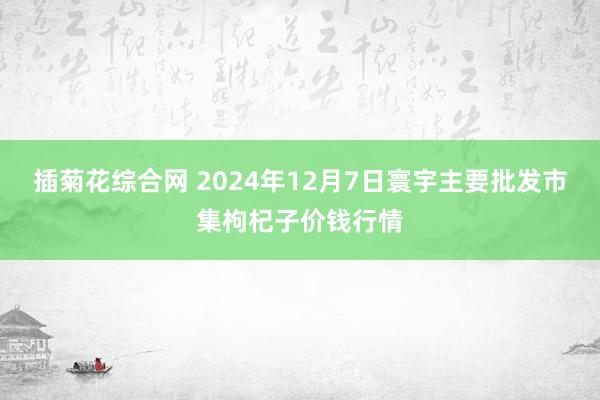 插菊花综合网 2024年12月7日寰宇主要批发市集枸杞子价钱行情