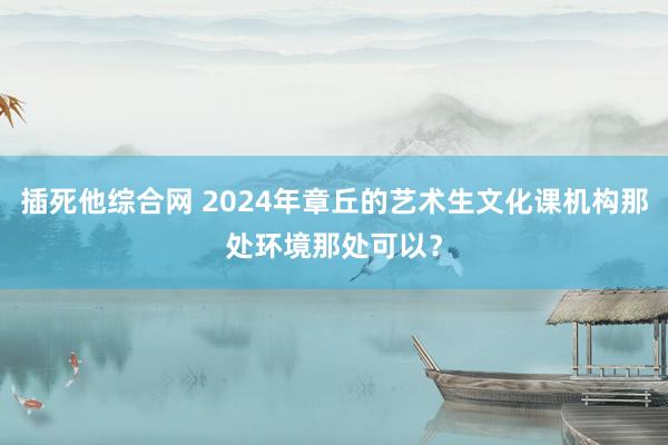 插死他综合网 2024年章丘的艺术生文化课机构那处环境那处可以？