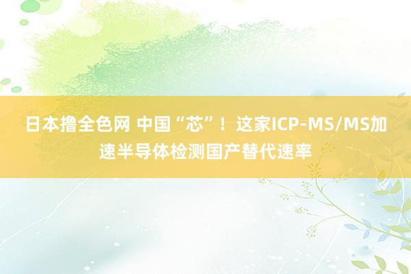 日本撸全色网 中国“芯”！这家ICP-MS/MS加速半导体检测国产替代速率