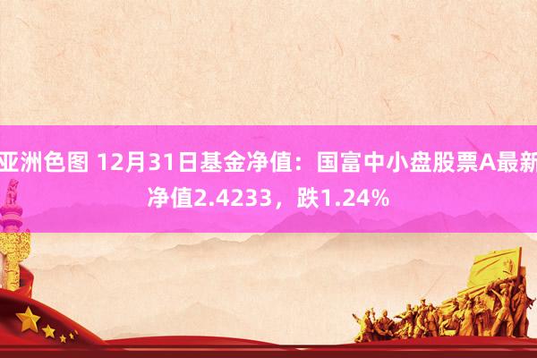 亚洲色图 12月31日基金净值：国富中小盘股票A最新净值2.4233，跌1.24%